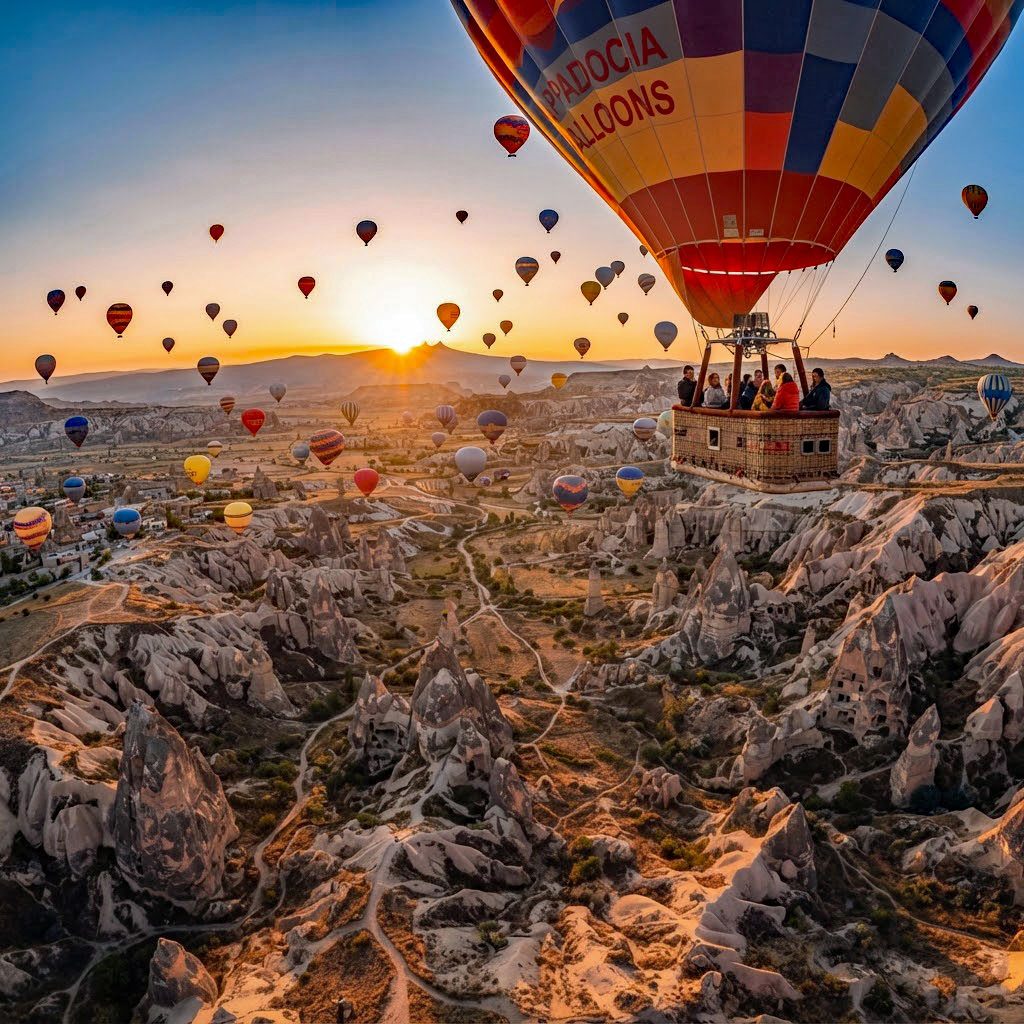 Heißluftballonfahrt in Kappadokien